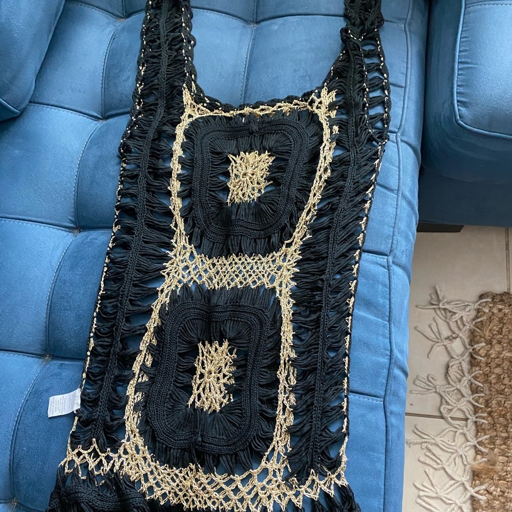 Crochet bathing suit cover